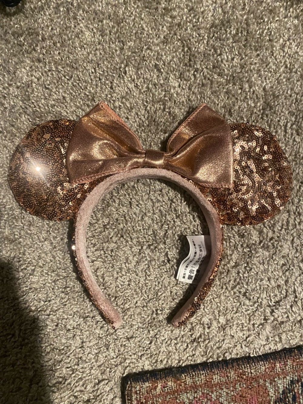 OG Adult Rose Gold Mickey Mouse ears headband. Rare. discontinued.